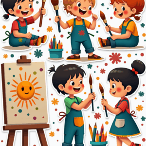 Kids Stickers - Sheet v34